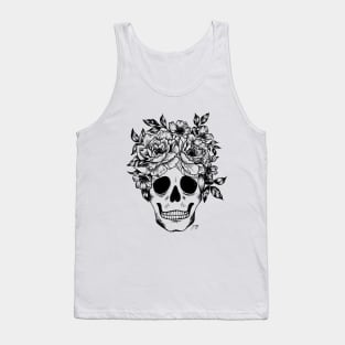 Floral Skull Tank Top